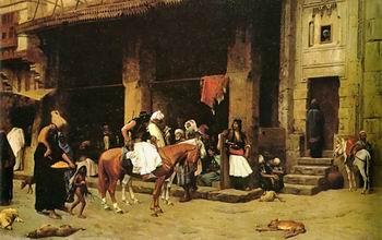 unknow artist Arab or Arabic people and life. Orientalism oil paintings  455 China oil painting art